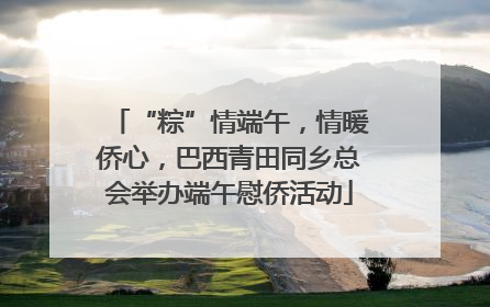 “粽”情端午，情暖侨心，巴西青田同乡总会举办端午慰侨活动
