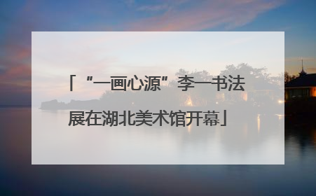 “一画心源”李一书法展在湖北美术馆开幕