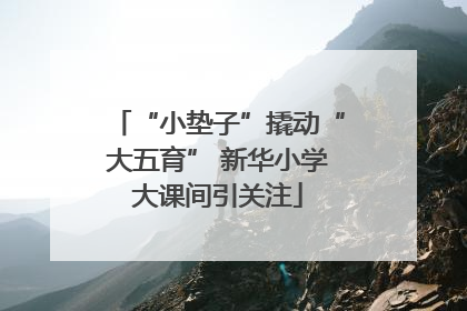 “小垫子”撬动“大五育” 新华小学大课间引关注