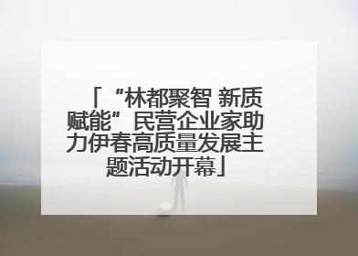 “林都聚智 新质赋能”民营企业家助力伊春高质量发展主题活动开幕