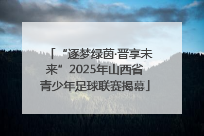 “逐梦绿茵·晋享未来”2025年山西省青少年足球联赛揭幕