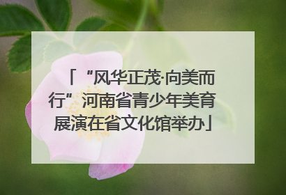 “风华正茂·向美而行”河南省青少年美育展演在省文化馆举办