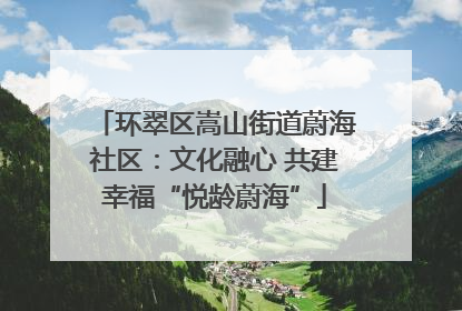 环翠区嵩山街道蔚海社区：文化融心 共建幸福“悦龄蔚海”