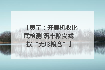 灵宝：开展机收比武检测 筑牢粮食减损“无形粮仓”