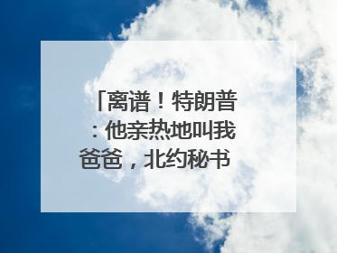 离谱！特朗普：他亲热地叫我爸爸，北约秘书长：我没有