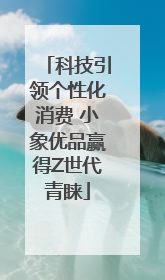 科技引领个性化消费 小象优品赢得Z世代青睐