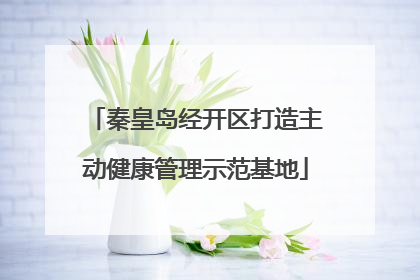 秦皇岛经开区打造主动健康管理示范基地