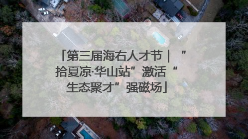 第三届海右人才节｜“拾夏凉·华山站”激活“生态聚才”强磁场