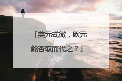 美元式微，欧元能否取而代之？