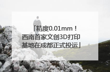 精度0.01mm！西南首家文创3D打印基地在成都正式投运