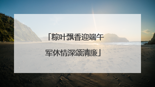 粽叶飘香迎端午 军休情深颂清廉