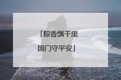 粽香飘千里 国门守平安