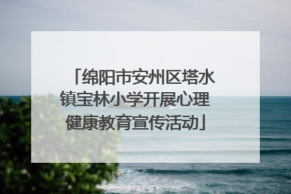 绵阳市安州区塔水镇宝林小学开展心理健康教育宣传活动