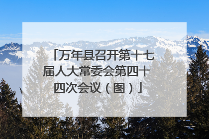 万年县召开第十七届人大常委会第四十四次会议（图）