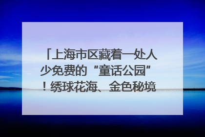 上海市区藏着一处人少免费的“童话公园”！绣球花海、金色秘境……地铁直达→