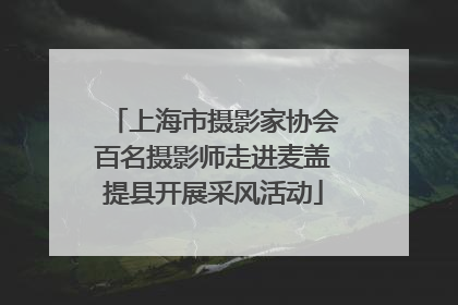 上海市摄影家协会百名摄影师走进麦盖提县开展采风活动