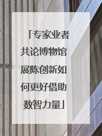 专家业者共论博物馆展陈创新如何更好借助数智力量