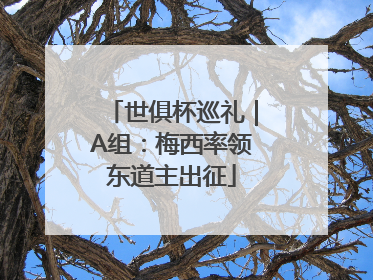 世俱杯巡礼｜A组：梅西率领东道主出征