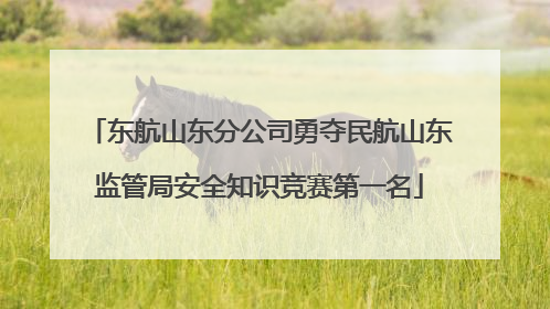 东航山东分公司勇夺民航山东监管局安全知识竞赛第一名