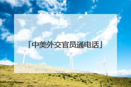 中美外交官员通电话