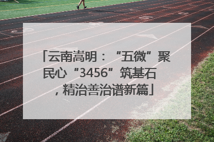 云南嵩明：“五微”聚民心“3456”筑基石，精治善治谱新篇