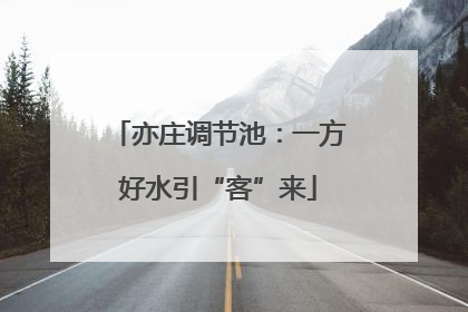 亦庄调节池：一方好水引“客”来
