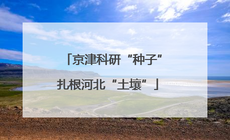 京津科研“种子”扎根河北“土壤”