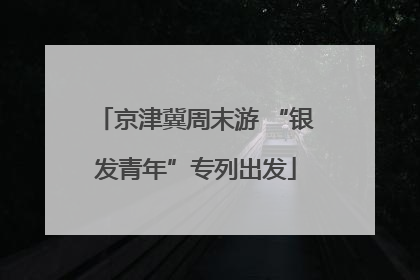 京津冀周末游 “银发青年”专列出发