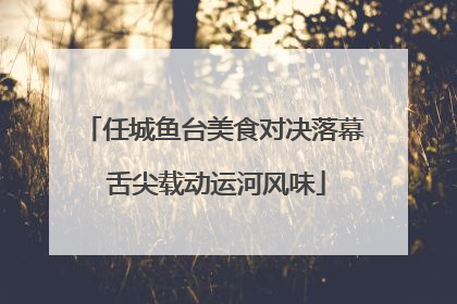任城鱼台美食对决落幕 舌尖载动运河风味