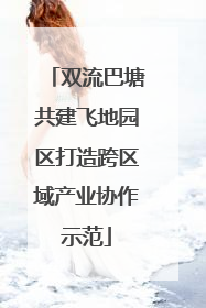 双流巴塘共建飞地园区打造跨区域产业协作示范