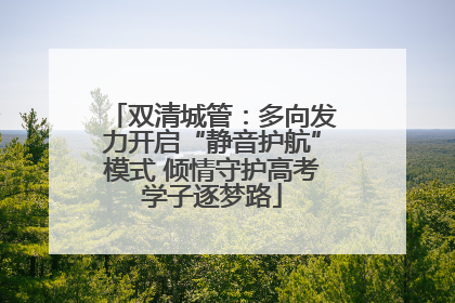 双清城管：多向发力开启“静音护航”模式 倾情守护高考学子逐梦路