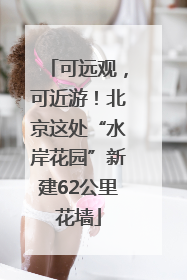 可远观，可近游！北京这处“水岸花园”新建62公里花墙