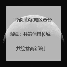 南阳市宛城区黄台岗镇：共筑信用长城 共绘营商新篇