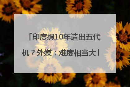 印度想10年造出五代机？外媒：难度相当大