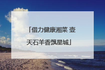 借力健康湘菜 壶天石羊香飘星城
