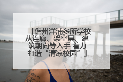 儋州洋浦多所学校从连廊、架空层、建筑朝向等入手 着力打造“清凉校园”