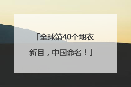 全球第40个地衣新目，中国命名！