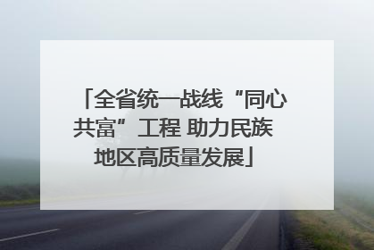 全省统一战线“同心共富”工程 助力民族地区高质量发展
