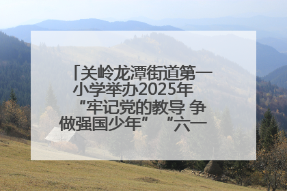 关岭龙潭街道第一小学举办2025年“牢记党的教导 争做强国少年”“六一”文艺汇演活动