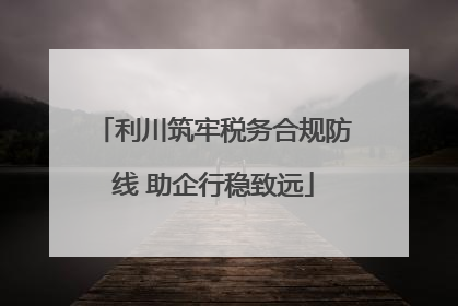 利川筑牢税务合规防线 助企行稳致远