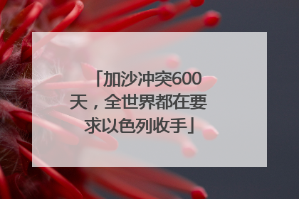 加沙冲突600天，全世界都在要求以色列收手