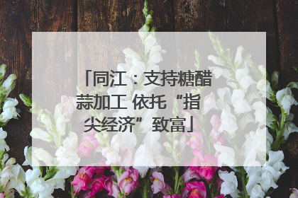 同江：支持糖醋蒜加工 依托“指尖经济”致富