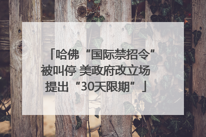 哈佛“国际禁招令”被叫停 美政府改立场提出“30天限期”