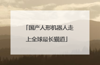 国产人形机器人走上全球最长猫道