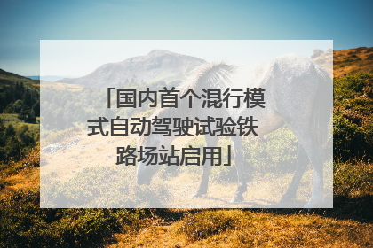 国内首个混行模式自动驾驶试验铁路场站启用