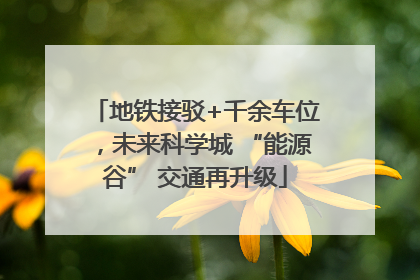 地铁接驳+千余车位，未来科学城 “能源谷” 交通再升级