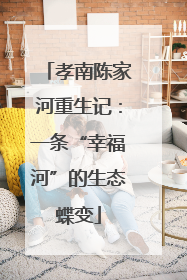 孝南陈家河重生记：一条“幸福河”的生态蝶变