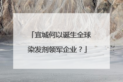 宜城何以诞生全球染发剂领军企业？