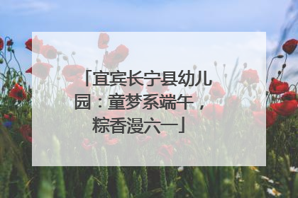 宜宾长宁县幼儿园：童梦系端午，粽香漫六一