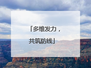 多维发力，共筑防线